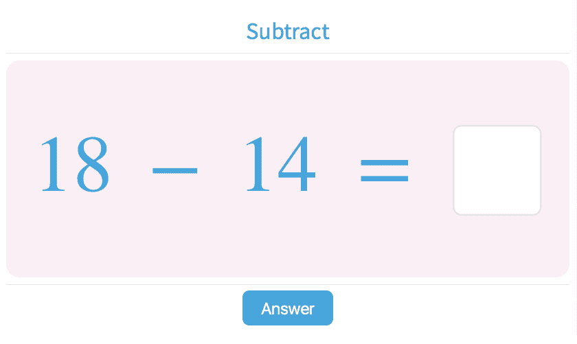 Subtraction - Practice with Math Games