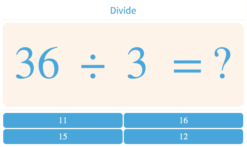 Division - Practice with Math Games