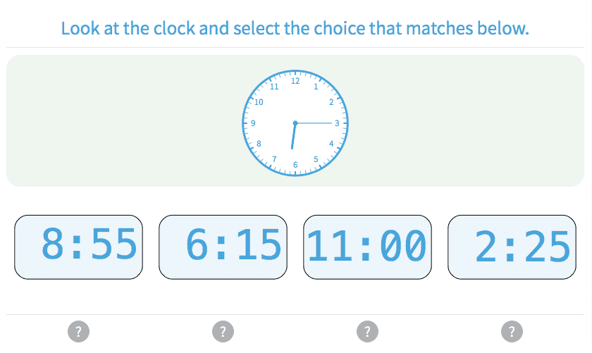 Time Practice with Math Games